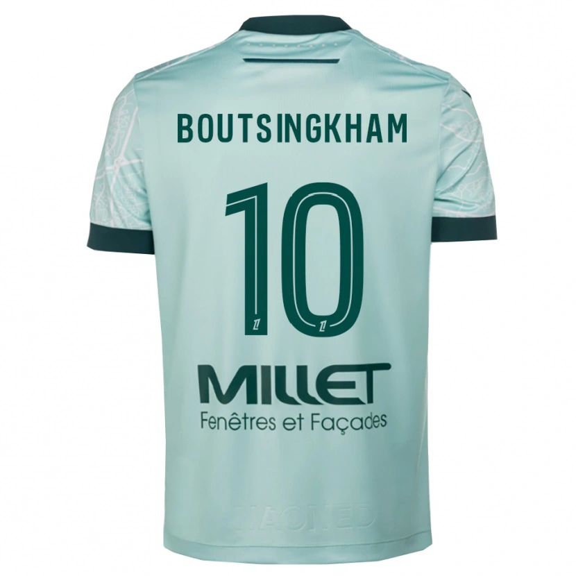 Danxen Męski Hugo Boutsingkham #10 Zielono-Biały Wyjazdowa Koszulka 2025/26 Koszulki Klubowe