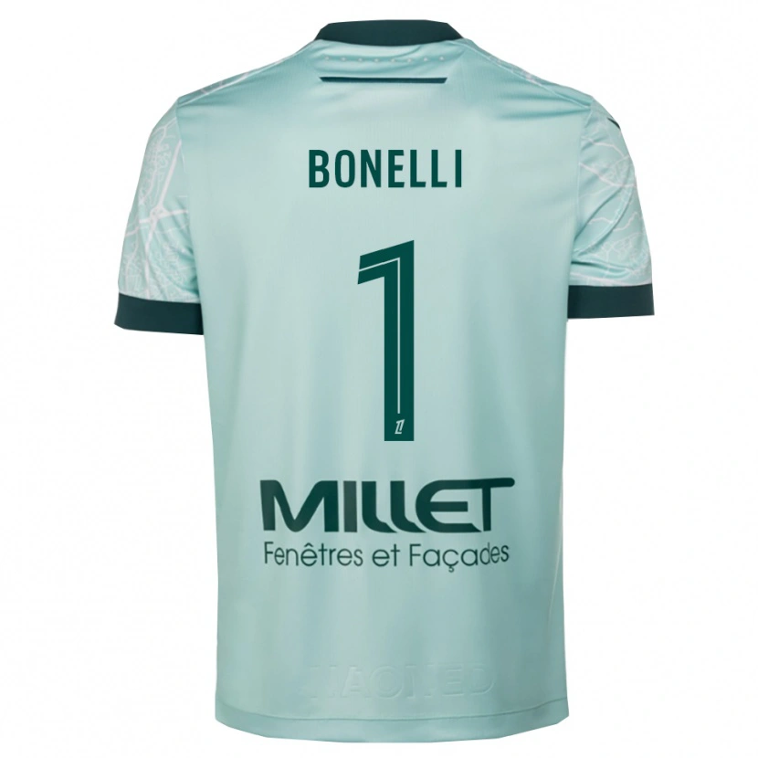 Danxen Męski Lucas Bonelli #1 Zielono-Biały Wyjazdowa Koszulka 2025/26 Koszulki Klubowe