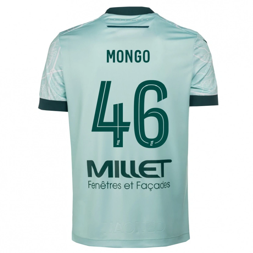 Danxen Męski Enzo Mongo #46 Zielono-Biały Wyjazdowa Koszulka 2025/26 Koszulki Klubowe
