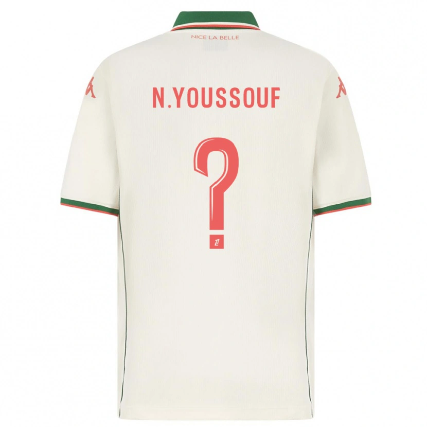 Danxen Męski Naké Youssouf #0 Biało-Zielony Wyjazdowa Koszulka 2025/26 Koszulki Klubowe