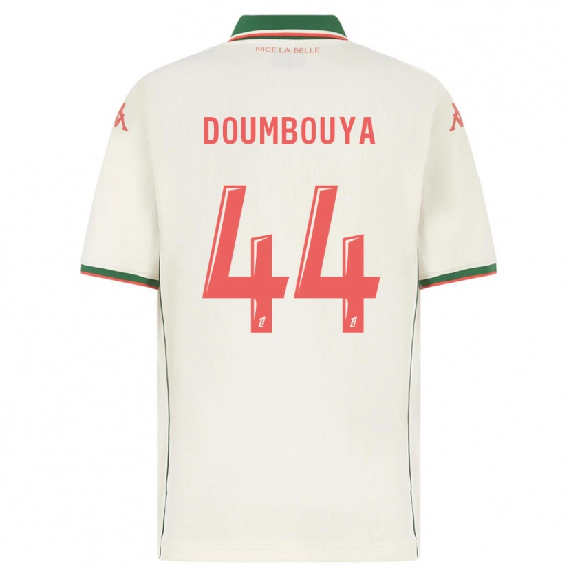 Danxen Męski Amidou Doumbouya #44 Biało-Zielony Wyjazdowa Koszulka 2025/26 Koszulki Klubowe
