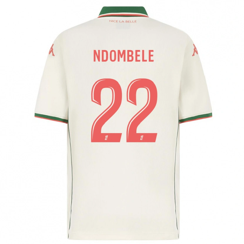 Danxen Męski Tanguy Ndombélé #22 Biało-Zielony Wyjazdowa Koszulka 2025/26 Koszulki Klubowe