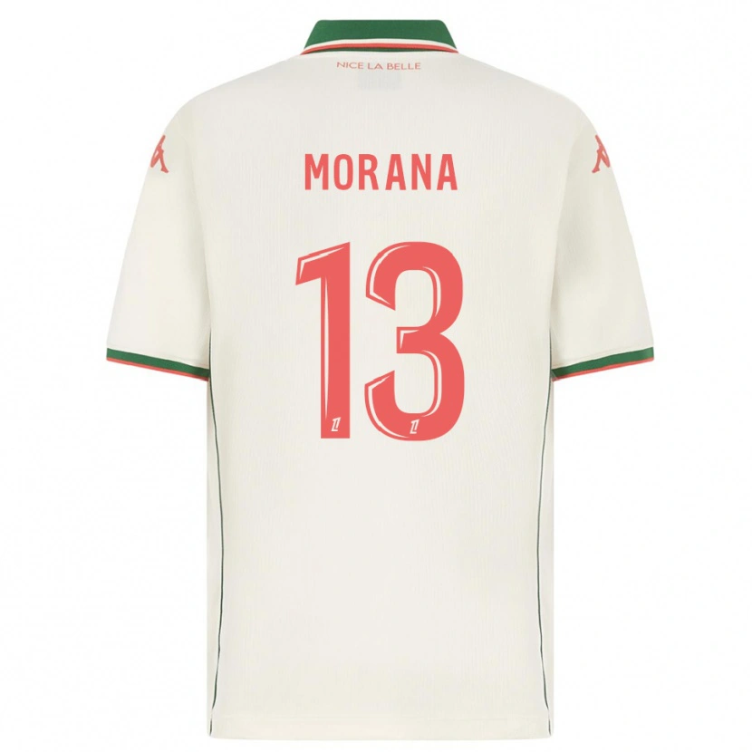 Danxen Męski Djelan Morana #13 Biało-Zielony Wyjazdowa Koszulka 2025/26 Koszulki Klubowe