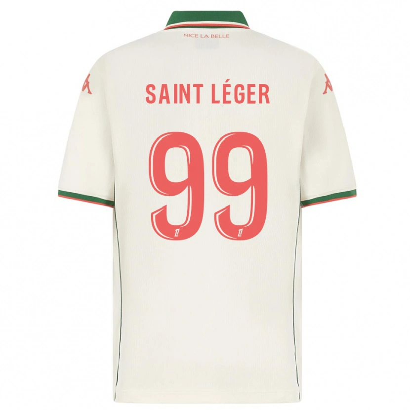 Danxen Męski Maureen Saint Léger #99 Biało-Zielony Wyjazdowa Koszulka 2025/26 Koszulki Klubowe
