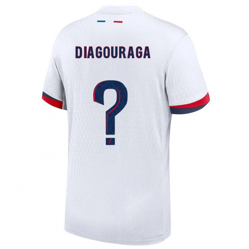 Danxen Męski Toumani Diagouraga #0 Biało-Czerwony Wyjazdowa Koszulka 2025/26 Koszulki Klubowe