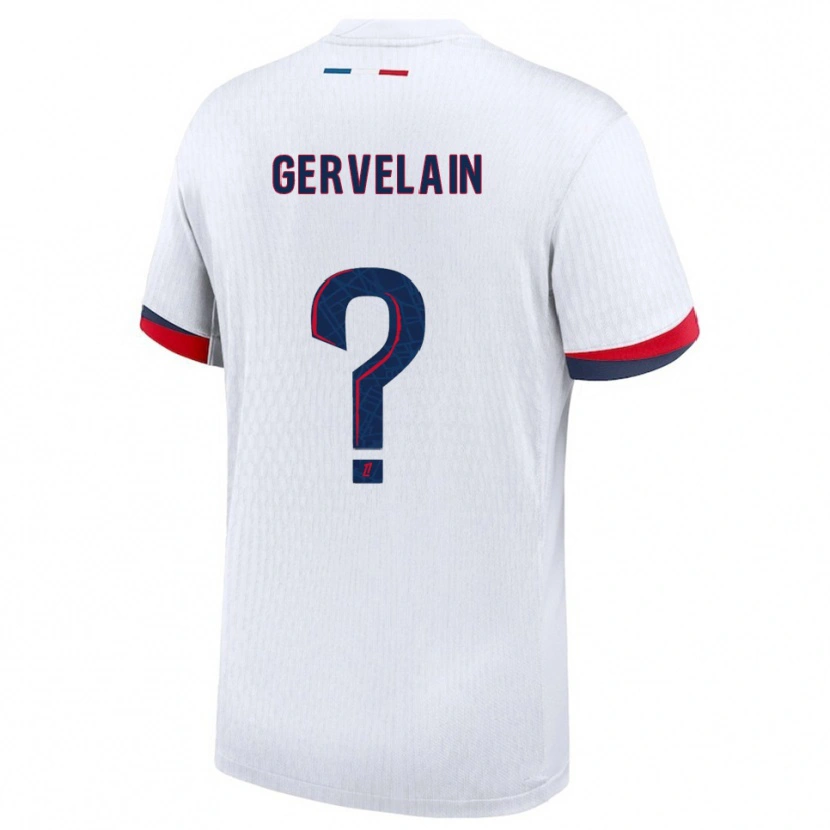 Danxen Męski Jordan Gervelain #0 Biało-Czerwony Wyjazdowa Koszulka 2025/26 Koszulki Klubowe