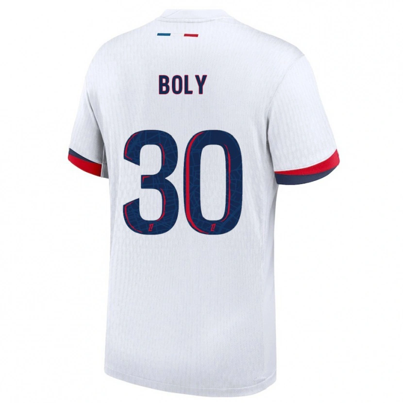 Danxen Męski David Boly #30 Biało-Czerwony Wyjazdowa Koszulka 2025/26 Koszulki Klubowe