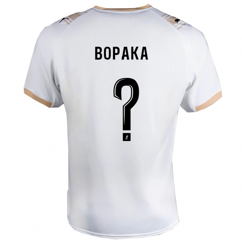 Danxen Męski Yohann Bopaka #0 Biało-Czarny Wyjazdowa Koszulka 2025/26 Koszulki Klubowe