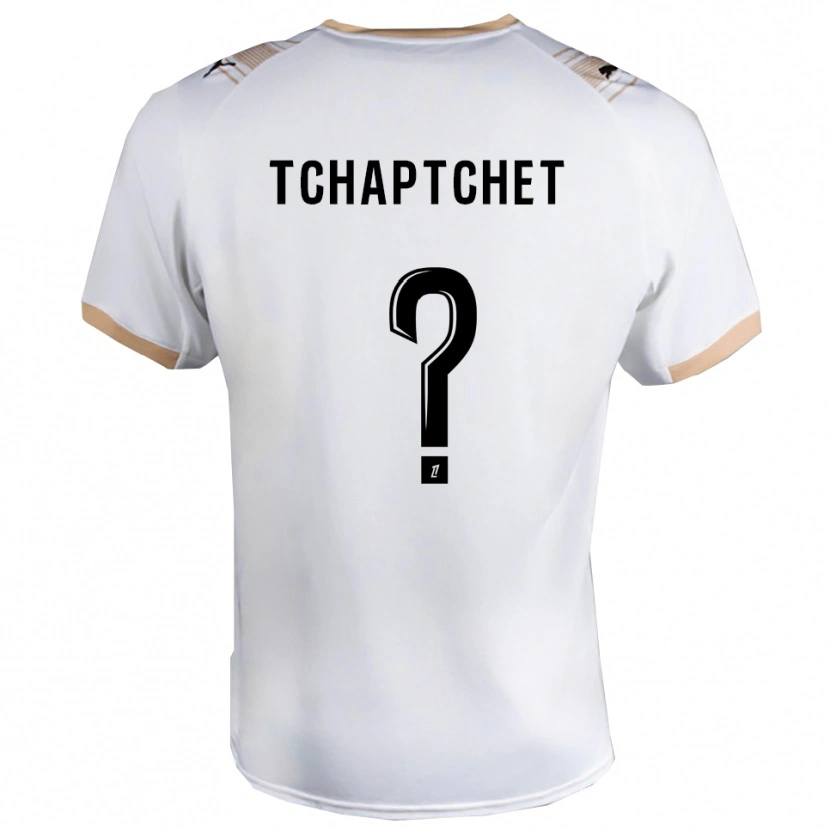 Danxen Męski Arthur Tchaptchet #0 Biało-Czarny Wyjazdowa Koszulka 2025/26 Koszulki Klubowe