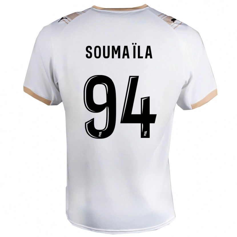 Danxen Męski Soumaïla Sylla #94 Biało-Czarny Wyjazdowa Koszulka 2025/26 Koszulki Klubowe
