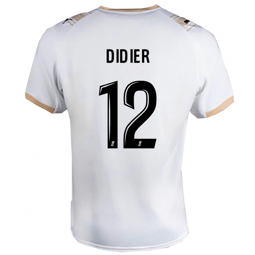 Danxen Męski Haïlé Didier #12 Biało-Czarny Wyjazdowa Koszulka 2025/26 Koszulki Klubowe