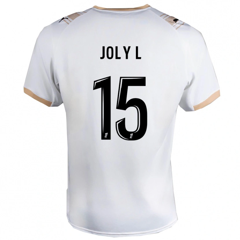 Danxen Męski Lou Ann Joly #15 Biało-Czarny Wyjazdowa Koszulka 2025/26 Koszulki Klubowe