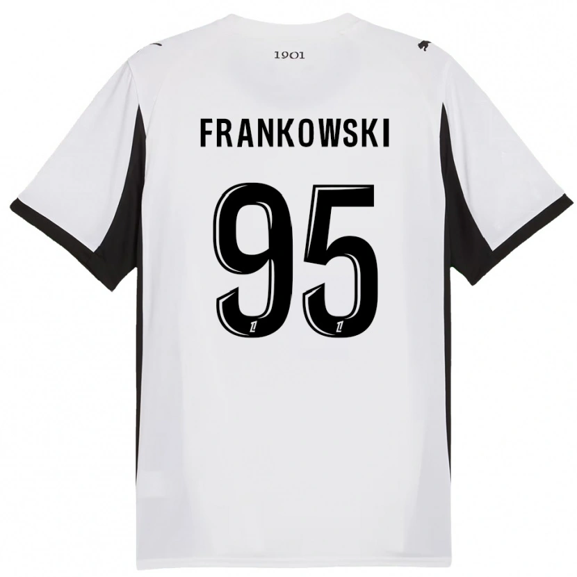 Danxen Męski Przemyslaw Frankowski #95 Biało-Czarny Wyjazdowa Koszulka 2025/26 Koszulki Klubowe