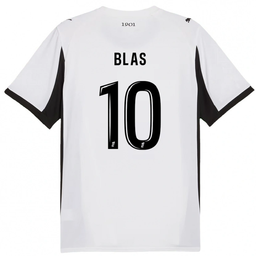 Danxen Męski Ludovic Blas #10 Biało-Czarny Wyjazdowa Koszulka 2025/26 Koszulki Klubowe