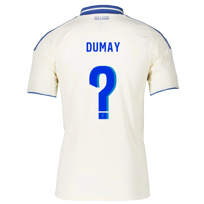 Danxen Męski Yoann Dumay #0 Szampańsko-Niebieski Wyjazdowa Koszulka 2025/26 Koszulki Klubowe