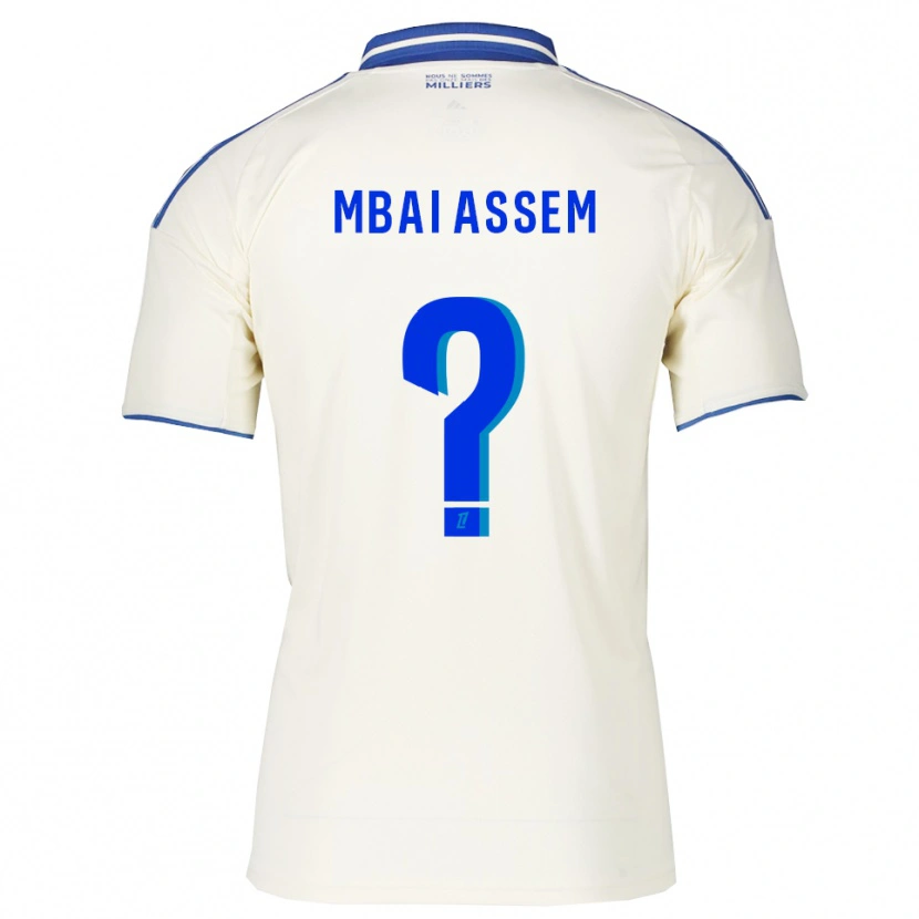 Danxen Męski Chris Mbaï-Assem #0 Szampańsko-Niebieski Wyjazdowa Koszulka 2025/26 Koszulki Klubowe