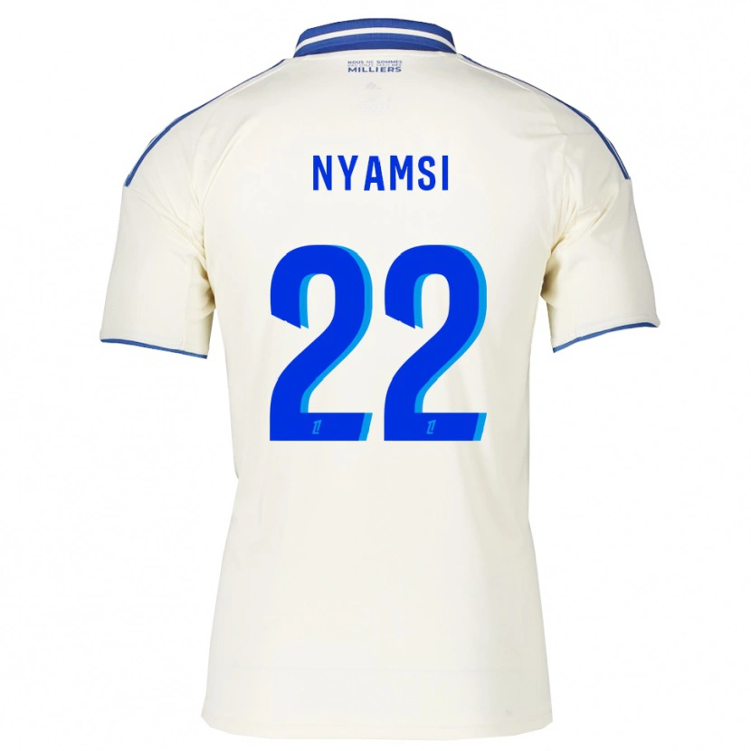 Danxen Męski Gerzino Nyamsi #22 Szampańsko-Niebieski Wyjazdowa Koszulka 2025/26 Koszulki Klubowe