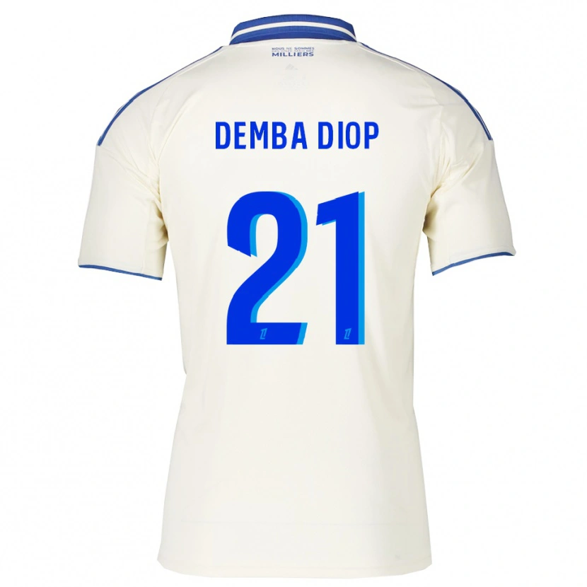 Danxen Męski Pape Demba Diop #21 Szampańsko-Niebieski Wyjazdowa Koszulka 2025/26 Koszulki Klubowe