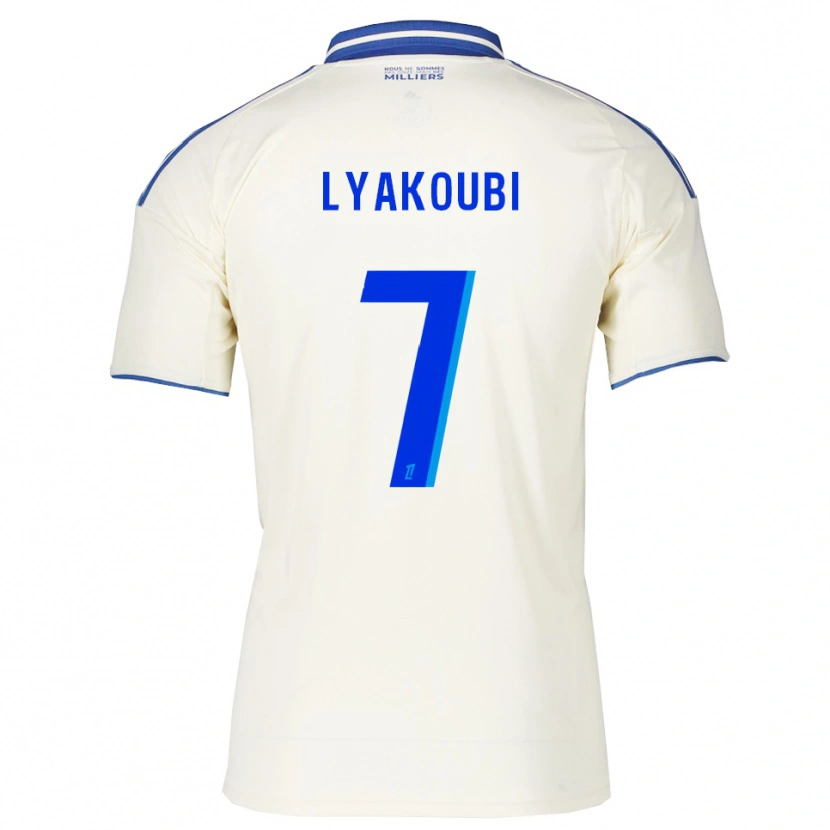 Danxen Męski Oussama Lyakoubi #7 Szampańsko-Niebieski Wyjazdowa Koszulka 2025/26 Koszulki Klubowe