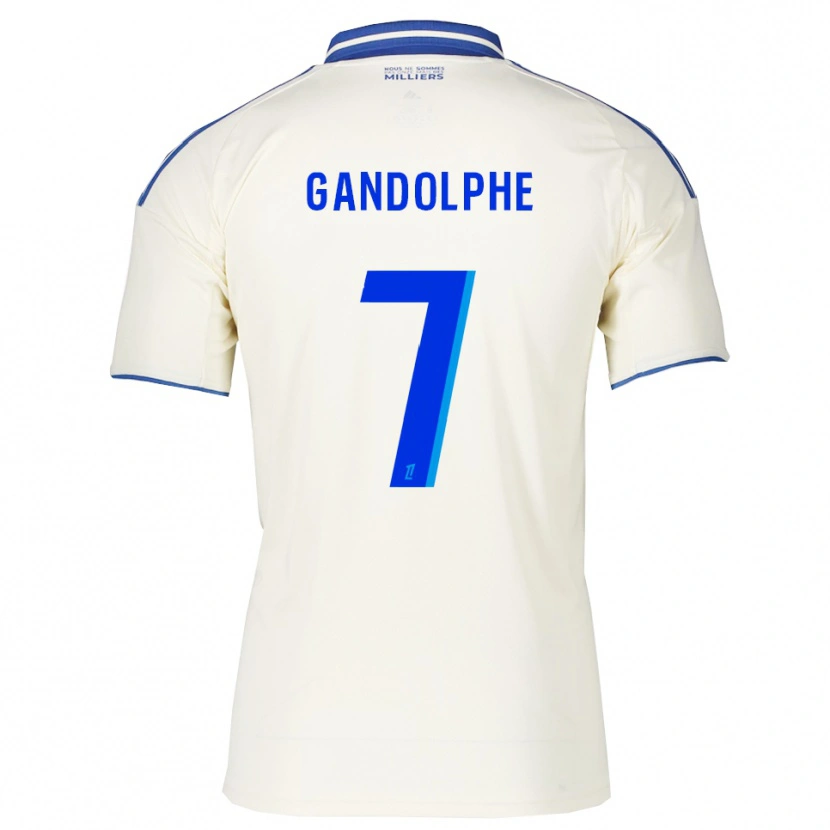 Danxen Męski Adrien Gandolphe #7 Szampańsko-Niebieski Wyjazdowa Koszulka 2025/26 Koszulki Klubowe