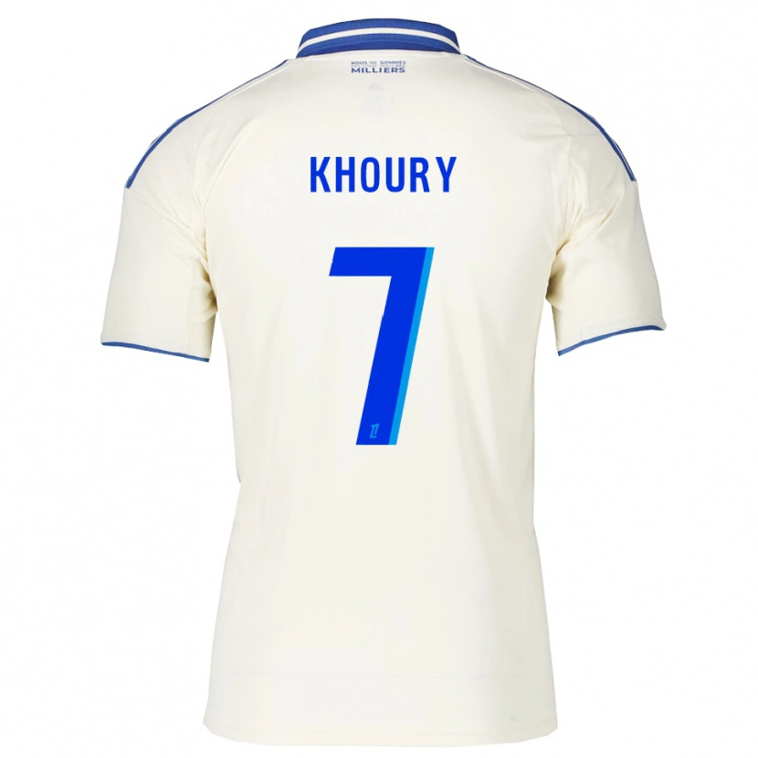 Danxen Męski Pilar Khoury #7 Szampańsko-Niebieski Wyjazdowa Koszulka 2025/26 Koszulki Klubowe