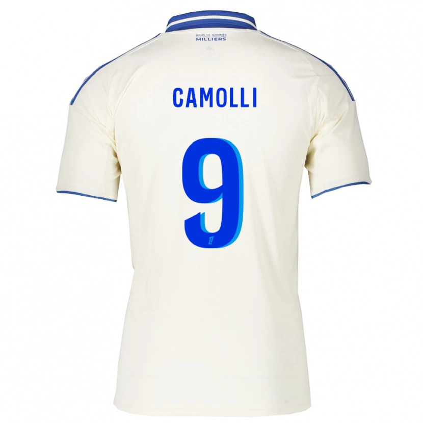 Danxen Męski Benjamin Camolli #9 Szampańsko-Niebieski Wyjazdowa Koszulka 2025/26 Koszulki Klubowe