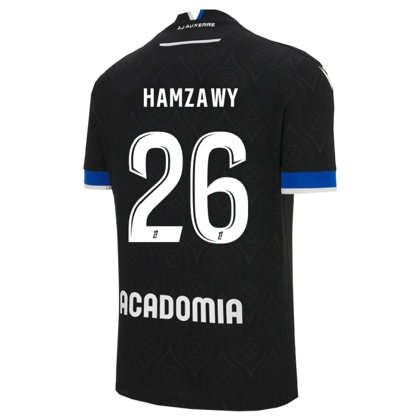 Danxen Męski Radwan Hamzawy #26 Czarno-Biały Wyjazdowa Koszulka 2025/26 Koszulki Klubowe