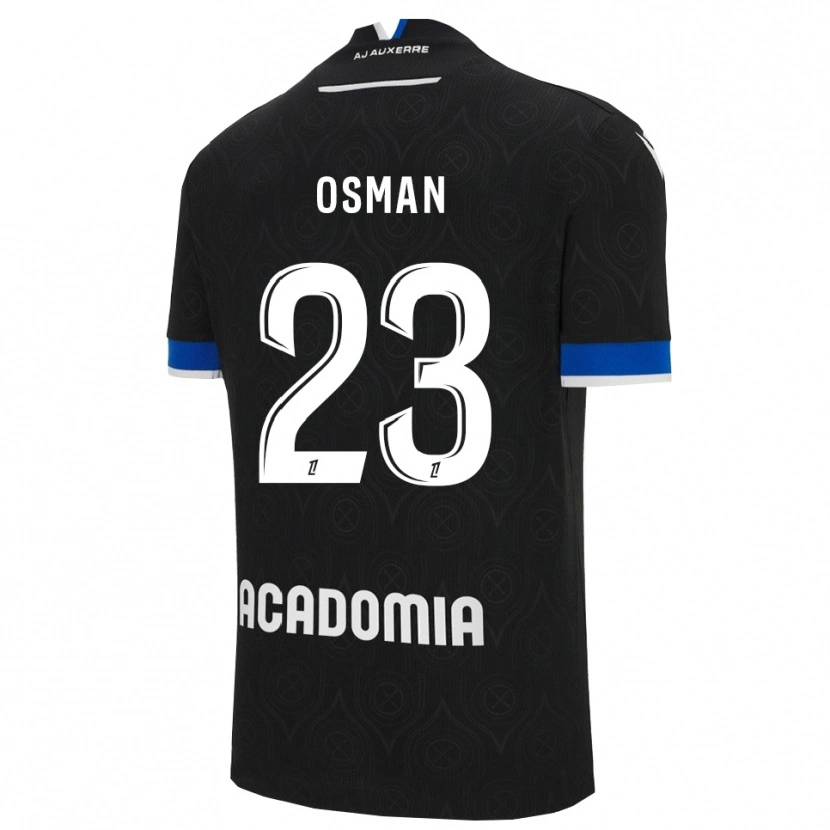 Danxen Męski Ibrahim Osman #23 Czarno-Biały Wyjazdowa Koszulka 2025/26 Koszulki Klubowe