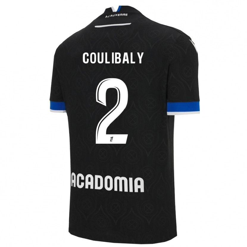 Danxen Męski Mohamed Coulibaly #2 Czarno-Biały Wyjazdowa Koszulka 2025/26 Koszulki Klubowe