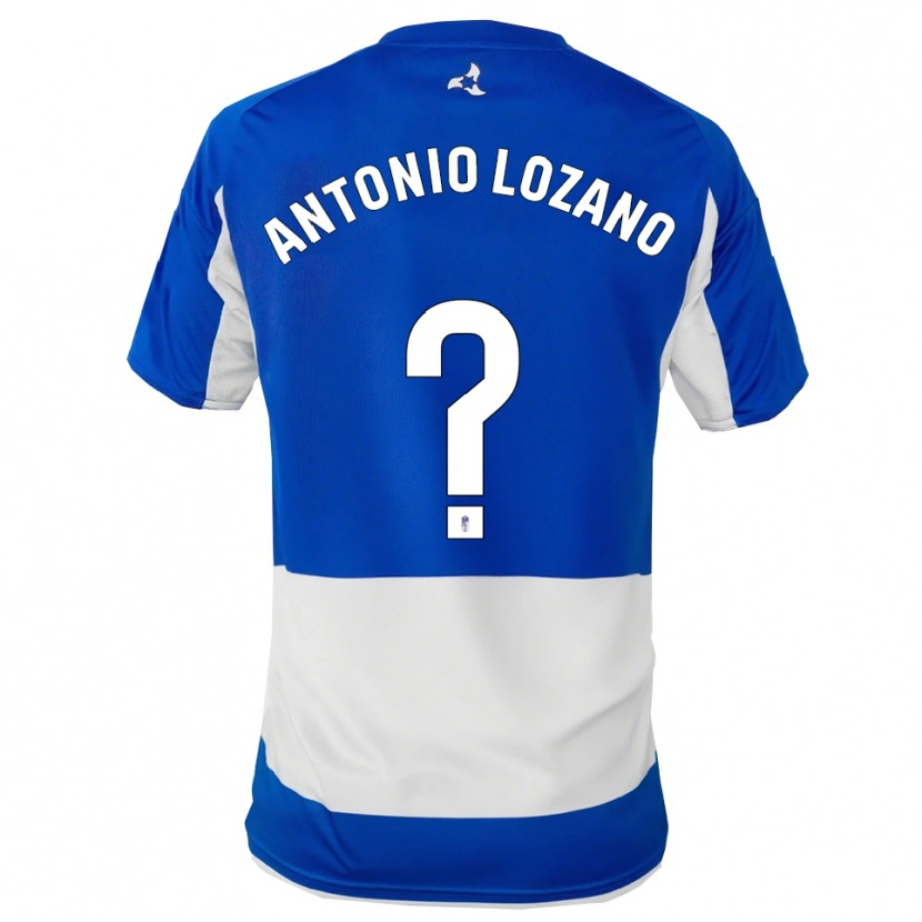Danxen Męski José Antonio Lozano #0 Niebiesko-Biały Wyjazdowa Koszulka 2025/26 Koszulki Klubowe