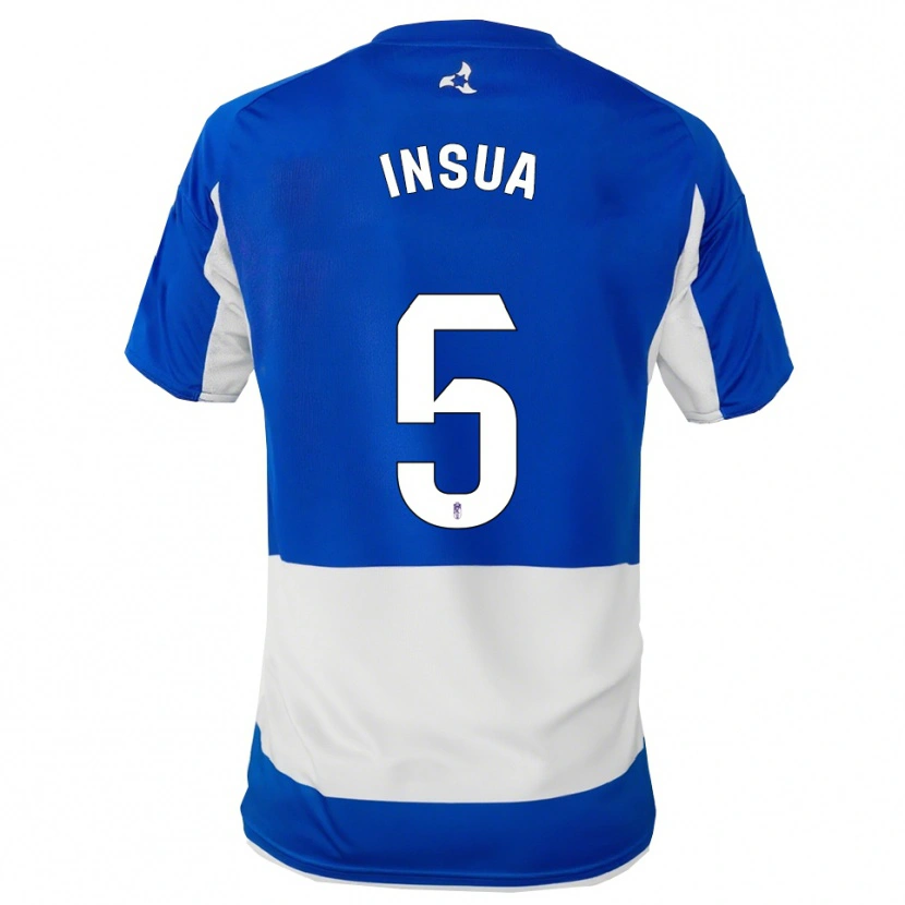 Danxen Męski Pablo Insua #5 Niebiesko-Biały Wyjazdowa Koszulka 2025/26 Koszulki Klubowe