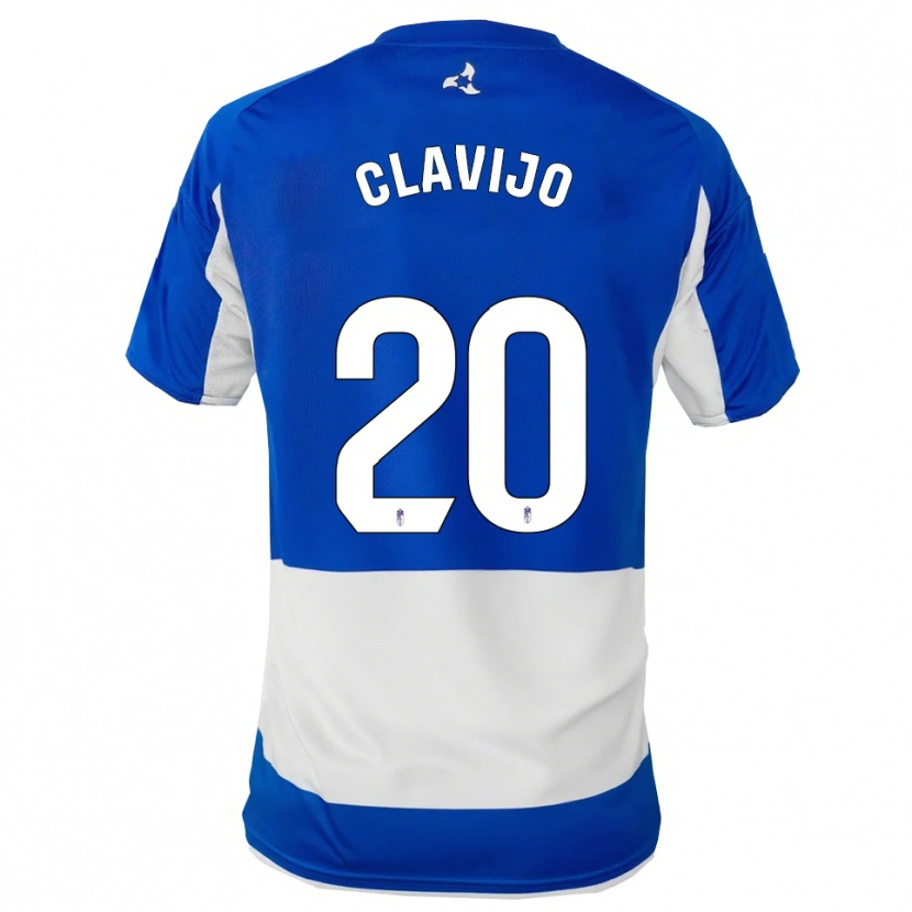 Danxen Męski Dani Clavijo #20 Niebiesko-Biały Wyjazdowa Koszulka 2025/26 Koszulki Klubowe