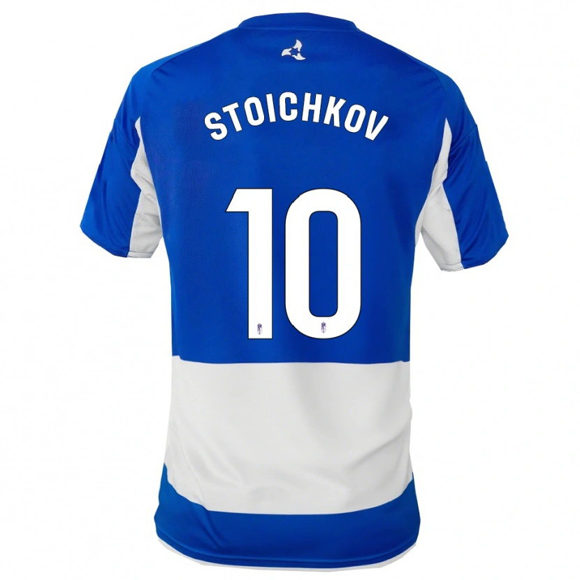 Danxen Męski Stoichkov #10 Niebiesko-Biały Wyjazdowa Koszulka 2025/26 Koszulki Klubowe