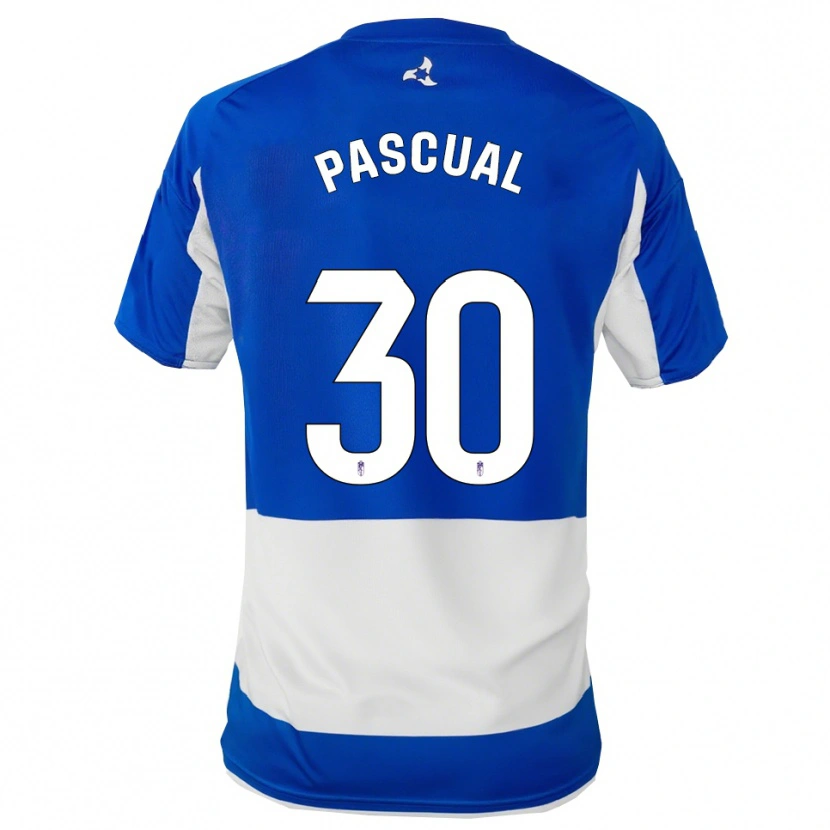Danxen Męski Jorge Pascual #30 Niebiesko-Biały Wyjazdowa Koszulka 2025/26 Koszulki Klubowe
