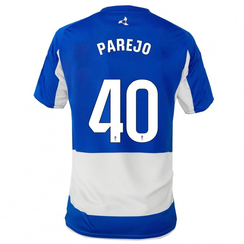 Danxen Męski Jesús Parejo #40 Niebiesko-Biały Wyjazdowa Koszulka 2025/26 Koszulki Klubowe