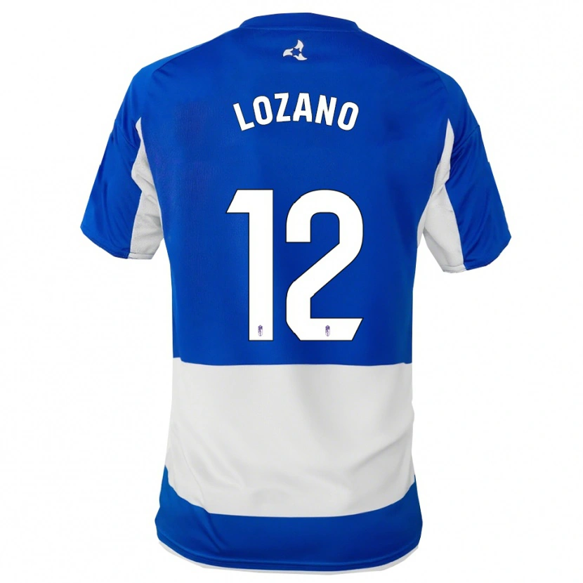 Danxen Męski Hugo Lozano #12 Niebiesko-Biały Wyjazdowa Koszulka 2025/26 Koszulki Klubowe