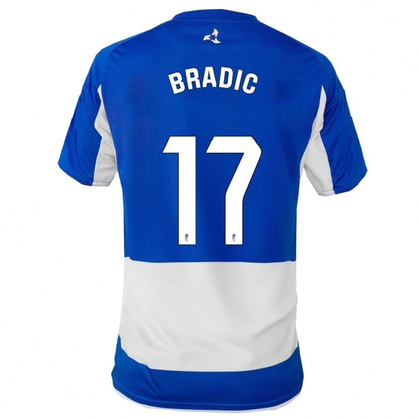 Danxen Męski Biljana Bradić #17 Niebiesko-Biały Wyjazdowa Koszulka 2025/26 Koszulki Klubowe