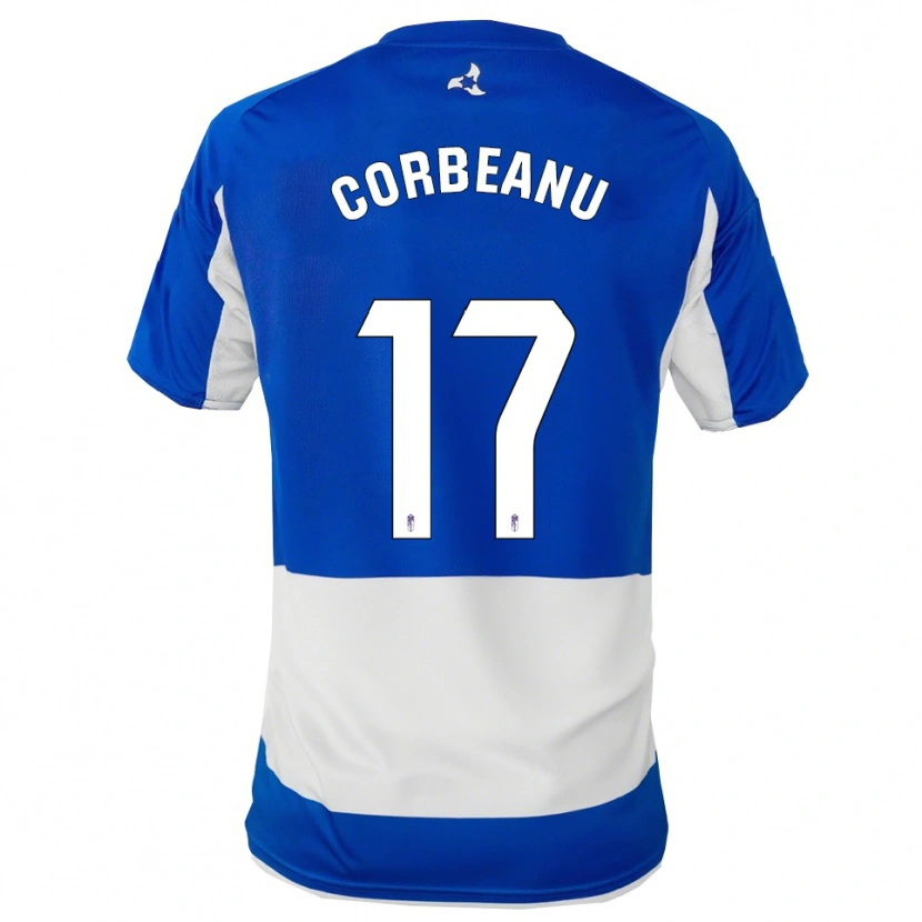 Danxen Męski Theo Corbeanu #17 Niebiesko-Biały Wyjazdowa Koszulka 2025/26 Koszulki Klubowe