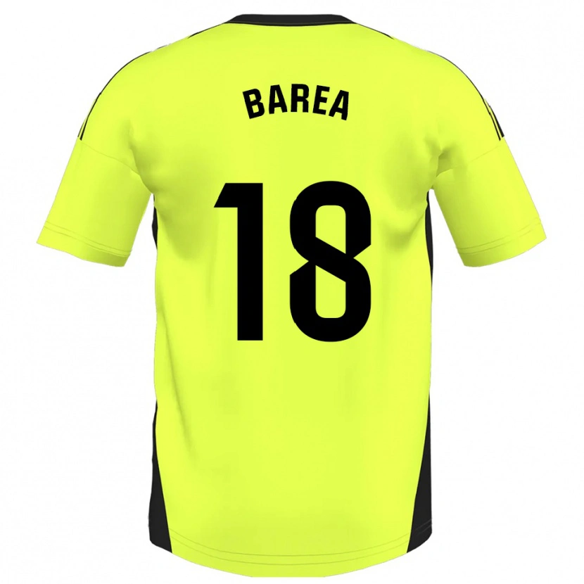 Danxen Męski Ismael Barea #18 Fluorescencyjny Żółty Wyjazdowa Koszulka 2025/26 Koszulki Klubowe