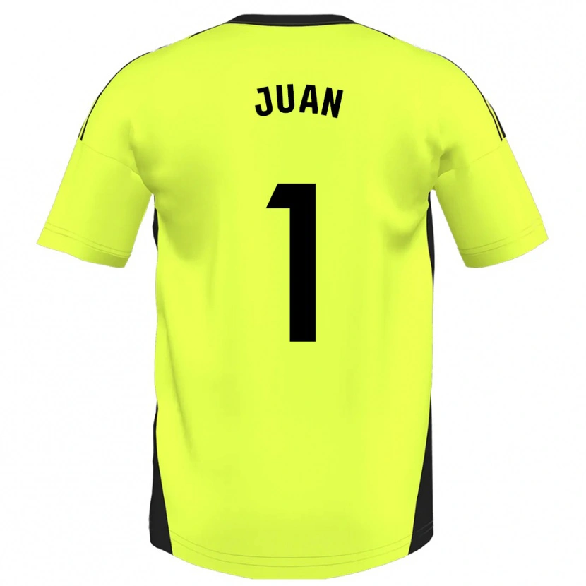 Danxen Męski Ramón Juan #1 Fluorescencyjny Żółty Wyjazdowa Koszulka 2025/26 Koszulki Klubowe