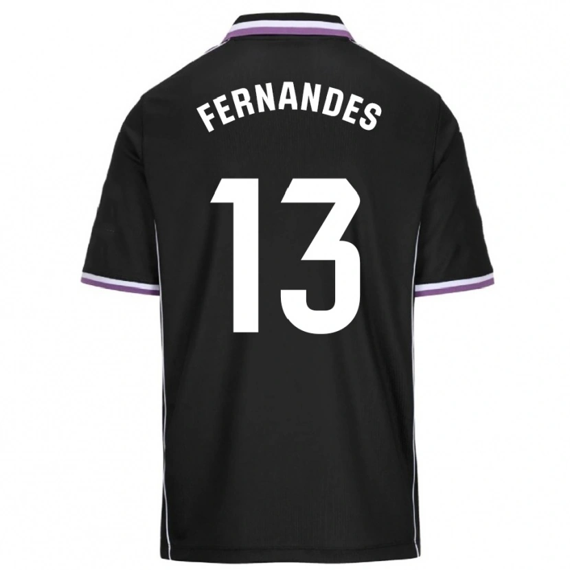 Danxen Męski Guilherme Fernandes #13 Fioletowo-Czarny Wyjazdowa Koszulka 2025/26 Koszulki Klubowe