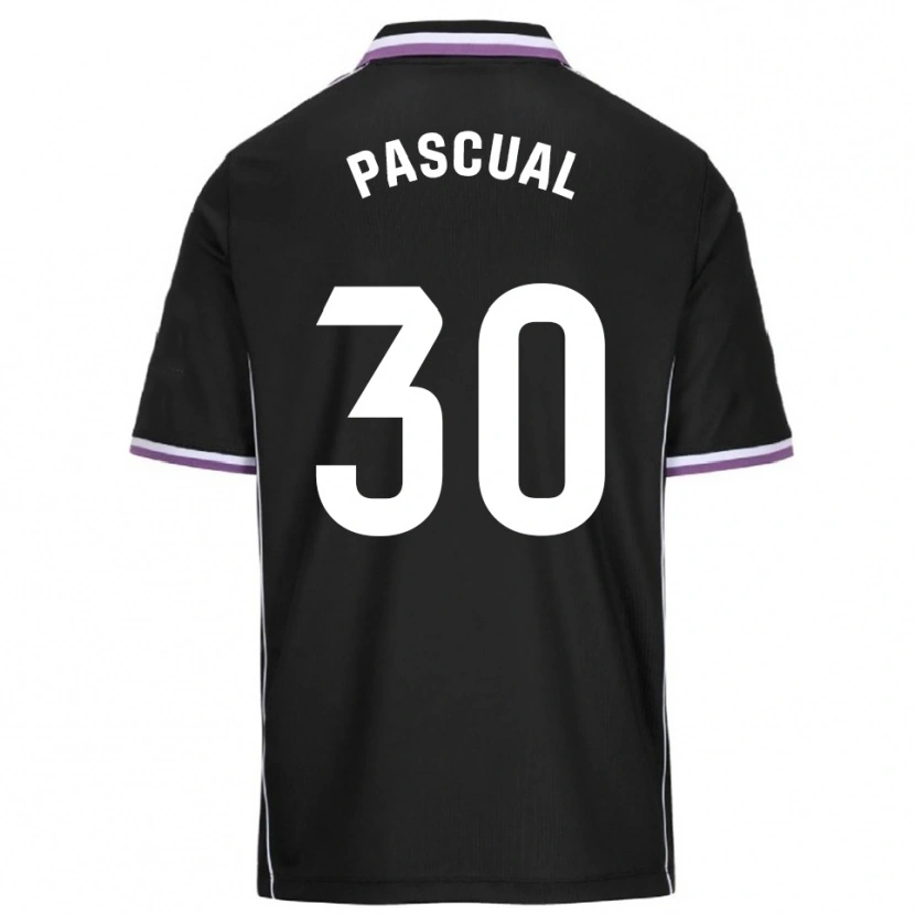 Danxen Męski Adrián Pascual #30 Fioletowo-Czarny Wyjazdowa Koszulka 2025/26 Koszulki Klubowe
