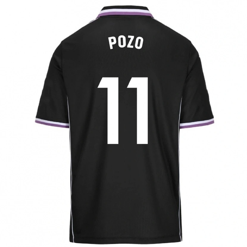 Danxen Męski Manuel Pozo #11 Fioletowo-Czarny Wyjazdowa Koszulka 2025/26 Koszulki Klubowe