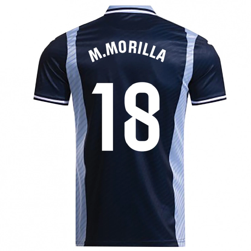 Danxen Męski María Morilla Obrero #18 Granatowo-Błękitny Wyjazdowa Koszulka 2025/26 Koszulki Klubowe