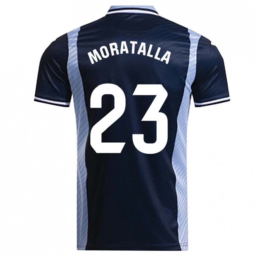 Danxen Męski Gonzalo Moratalla #23 Granatowo-Błękitny Wyjazdowa Koszulka 2025/26 Koszulki Klubowe