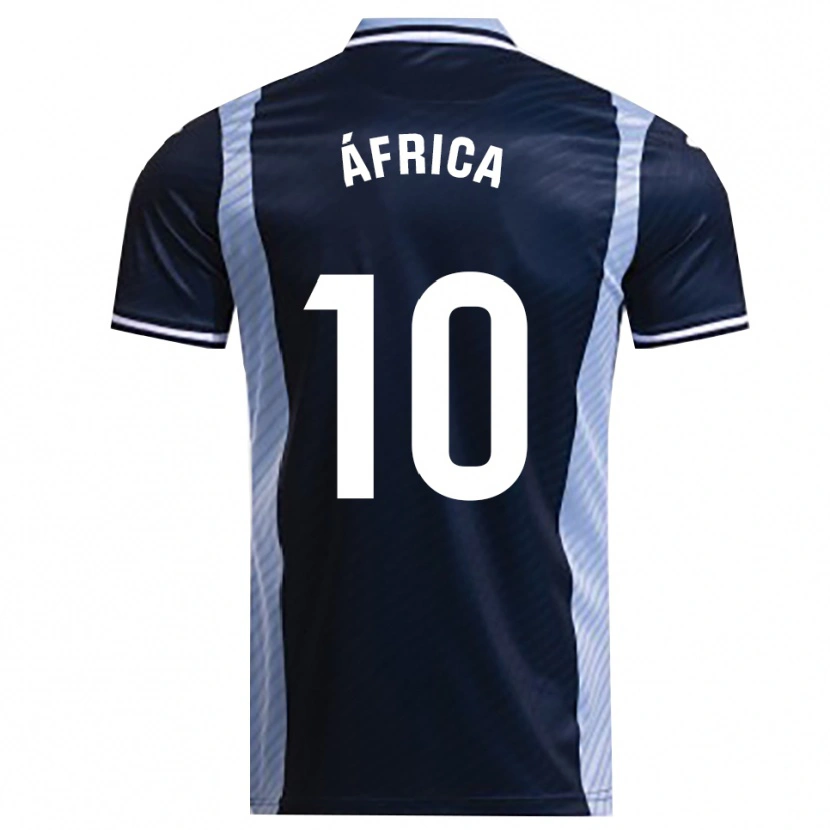 Danxen Męski África Roldán Ramirez #10 Granatowo-Błękitny Wyjazdowa Koszulka 2025/26 Koszulki Klubowe