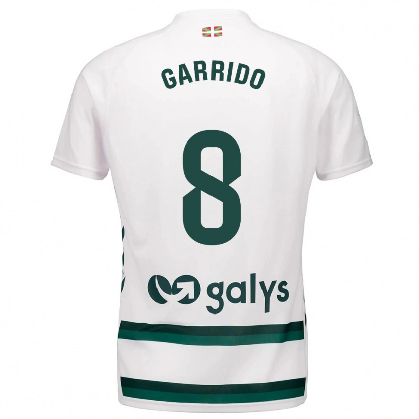 Danxen Męski Aleix Garrido #8 Biało-Zielony Wyjazdowa Koszulka 2025/26 Koszulki Klubowe