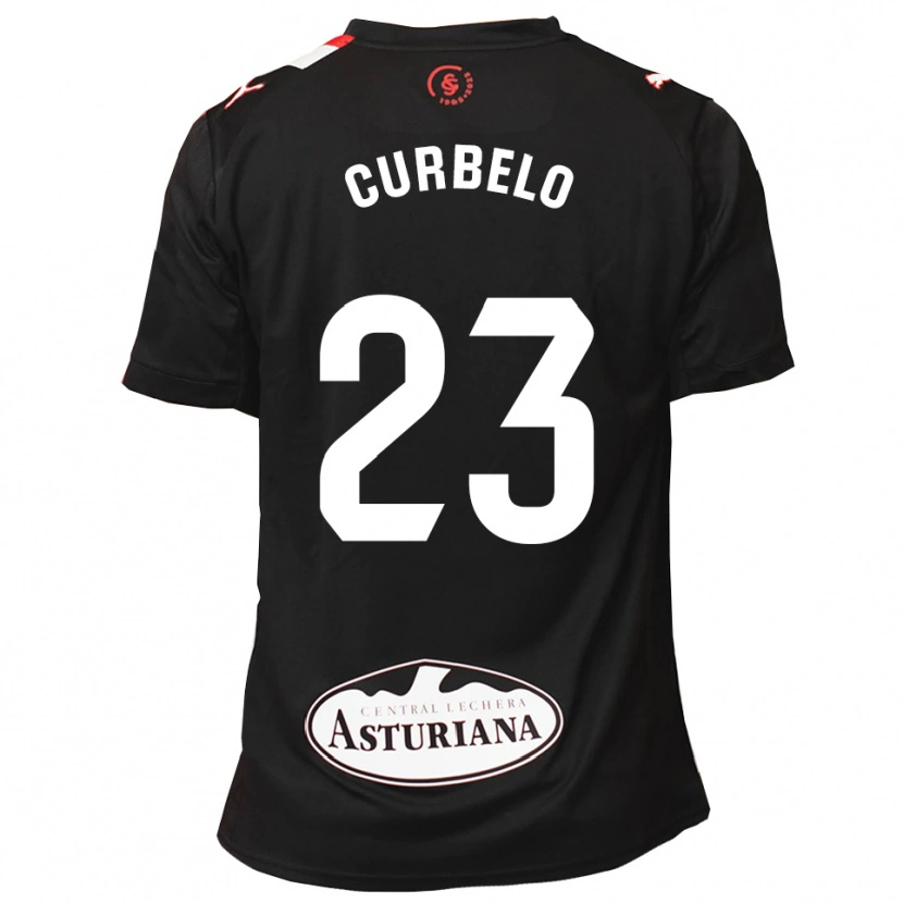 Danxen Męski Eric Curbelo #23 Czarno-Biały Wyjazdowa Koszulka 2025/26 Koszulki Klubowe