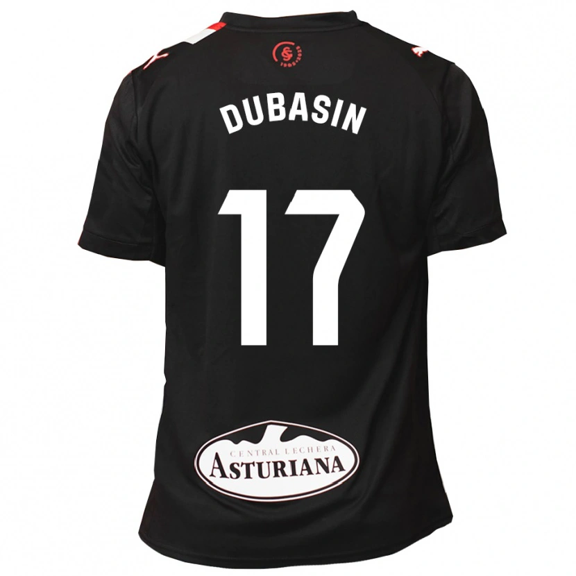 Danxen Męski Jonathan Dubasin #17 Czarno-Biały Wyjazdowa Koszulka 2025/26 Koszulki Klubowe