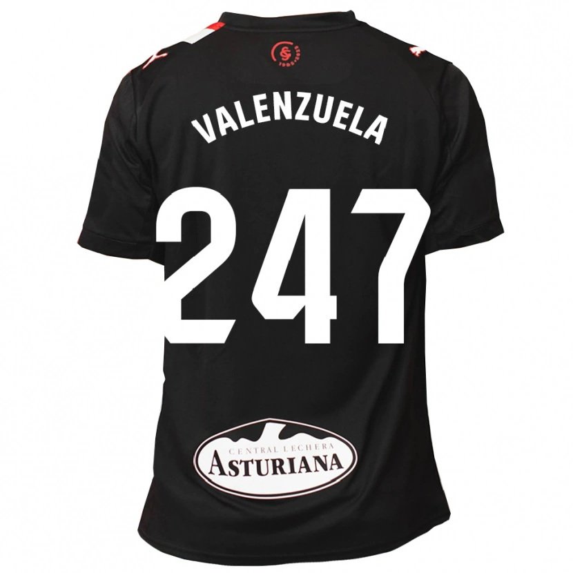 Danxen Męski Sebastián Valenzuela #247 Czarno-Biały Wyjazdowa Koszulka 2025/26 Koszulki Klubowe